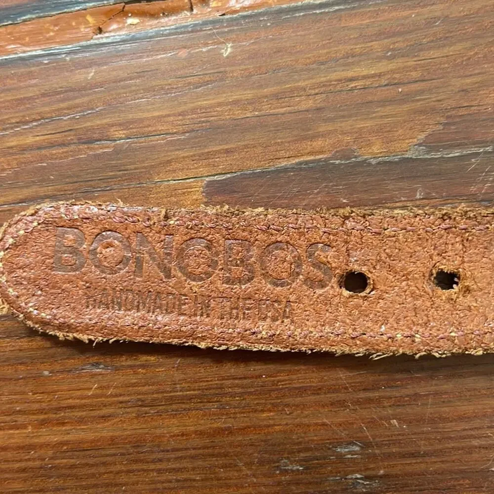 Bonobos leather detail woven boho southwestern belt sz 42